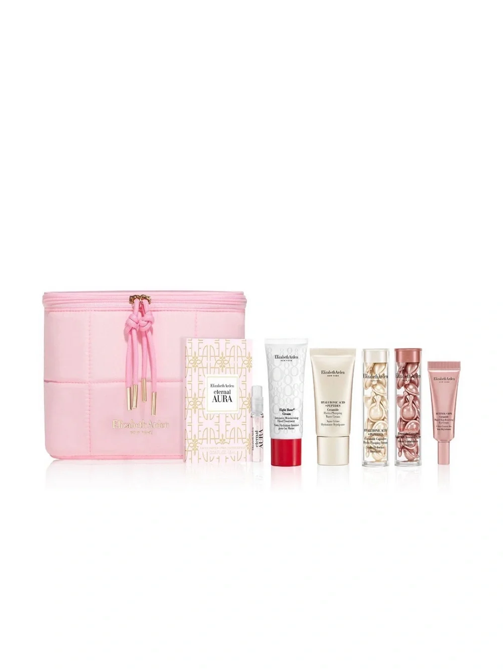Elizabeth Arden Pink Skincare Gift Set with Travel Bag